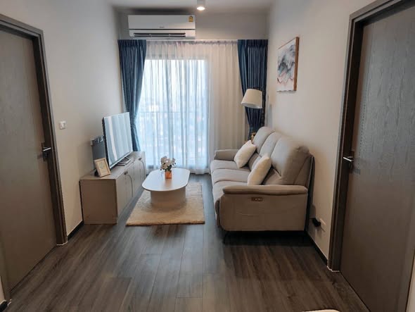 living room and bedroom of IDEO Sukhumvit Rama 4 ไอดีโอ สุขุมวิท-พระราม 4