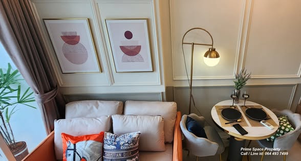 living room of Ideo Verve Ratchaprarop