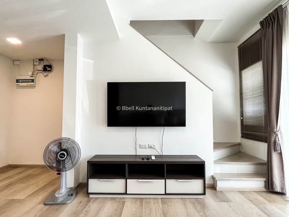 bedroom and living room of indy bangna ramkhamhaeng