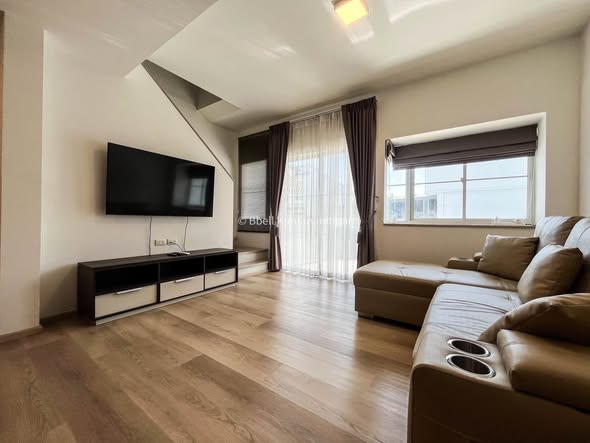 living room and bedroom of indy bangna ramkhamhaeng