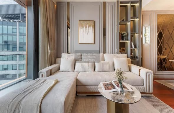 living room and bedroom of KHUN by YOO