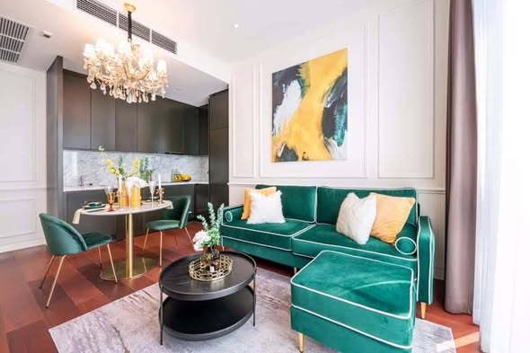 living room and room interior of KHUN by YOO