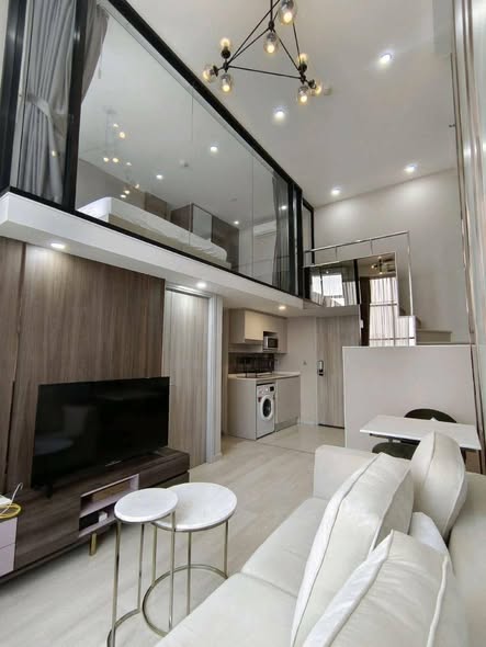 bedroom and living room of KnightsBridge Prime Sathon