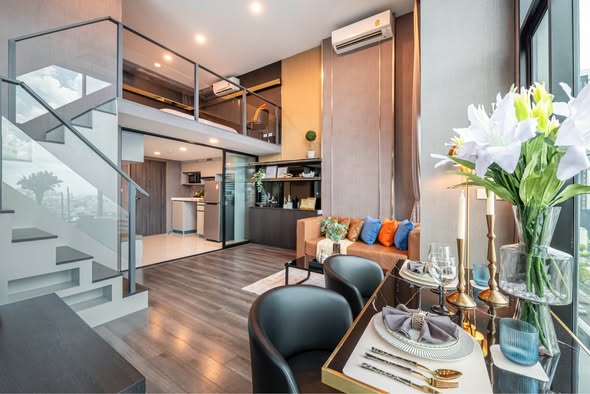 living room of KnightsBridge Space Rama9