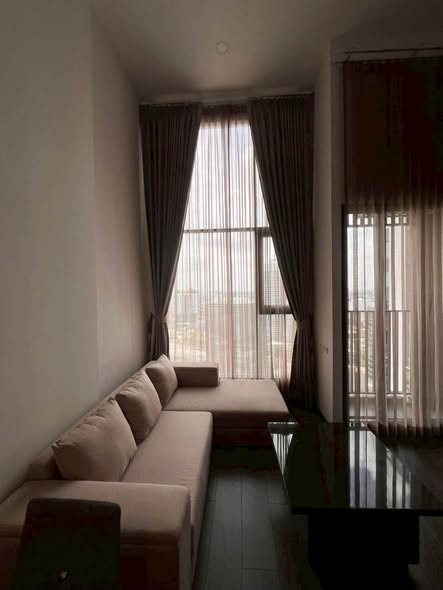 living room and bedroom of KnightsBridge Space Ratchayothin