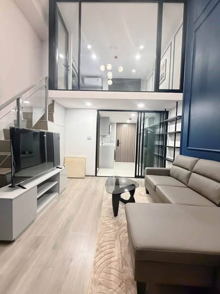 living room and room interior of KnightsBridge Space Sukhumvit-Rama 4