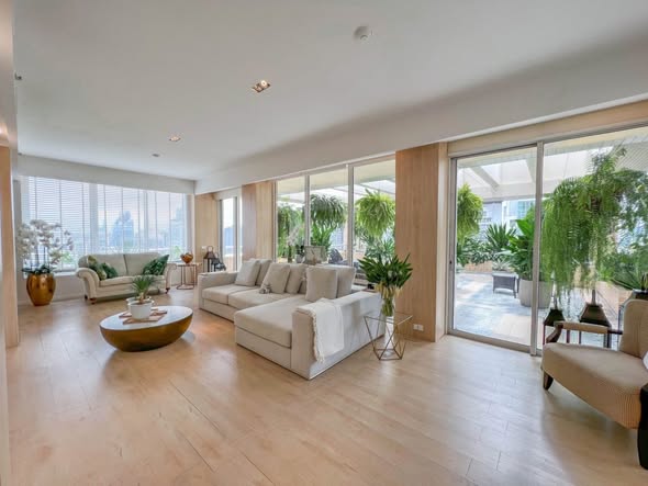 living room and room interior of Langsuan Ville