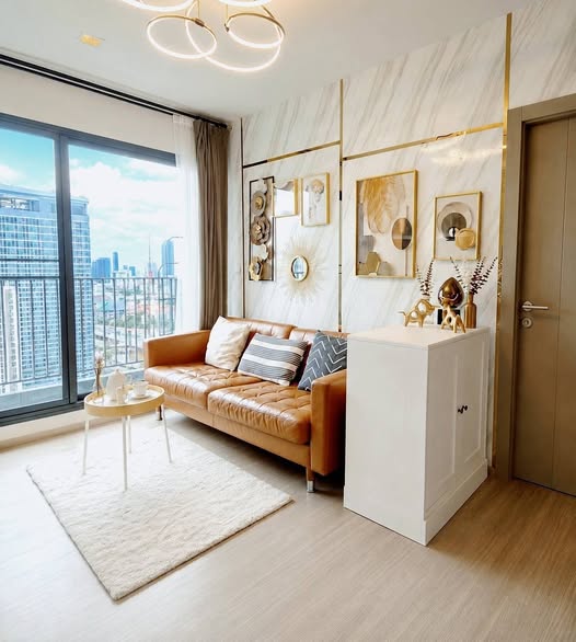 bedroom and living room of Life Asoke – Rama 9