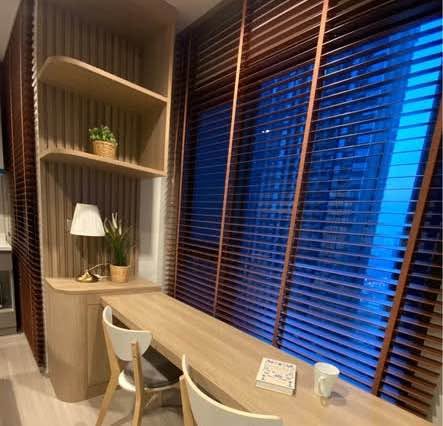 room interior and bathroom of Life Asoke – Rama 9