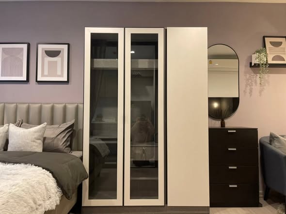 bedroom and room interior of Life Asoke Hype