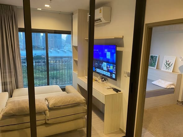 living room and bedroom and room interior of Life Asoke Hype
