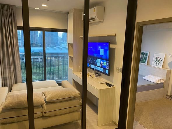 living room and bedroom and room interior of Life Asoke Hype