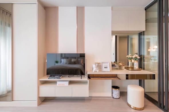 living room and bedroom and room interior of Life Ladprao