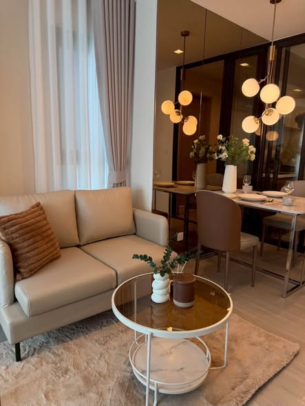 living room of Life Sathorn Sierra ไลฟ์ สาทร เซียร์รา