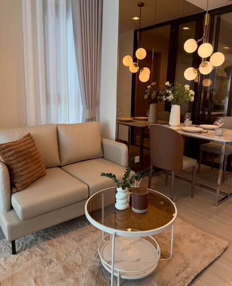 living room of Life Sathorn Sierra ไลฟ์ สาทร เซียร์รา