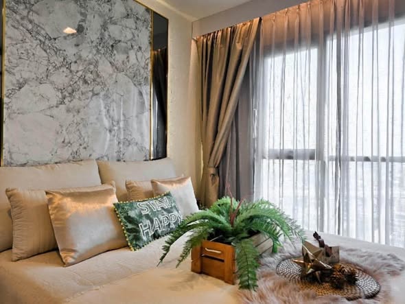 bedroom and living room of Life Sukhumvit 48