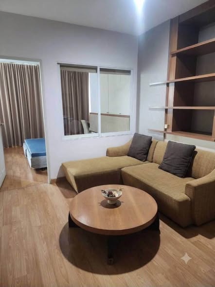 bedroom and living room of Life@Ratchada Condominium