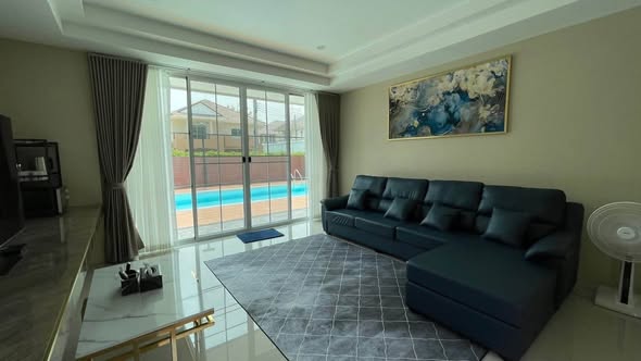 living room and bedroom of บ้านสวนเนรมิต