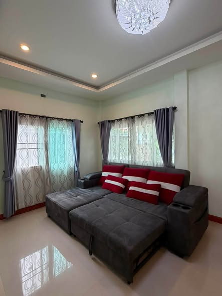living room and bedroom of บ้านเดี่ยวชั้นเดียว