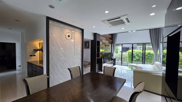 living room and room interior of บ้านลุมพินี สวนหลวง ร.๙