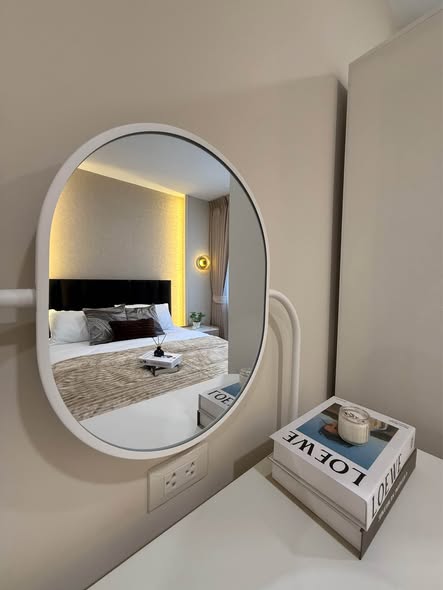 bedroom and bathroom of Lumpini Condo Town Bodindecha-Ramkhamhaeng
