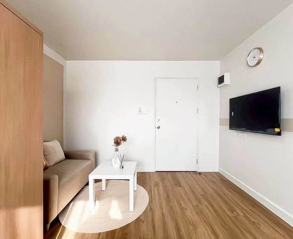 living room and bedroom and room interior of Lumpini Mixx Thepharak – Srinagarindra