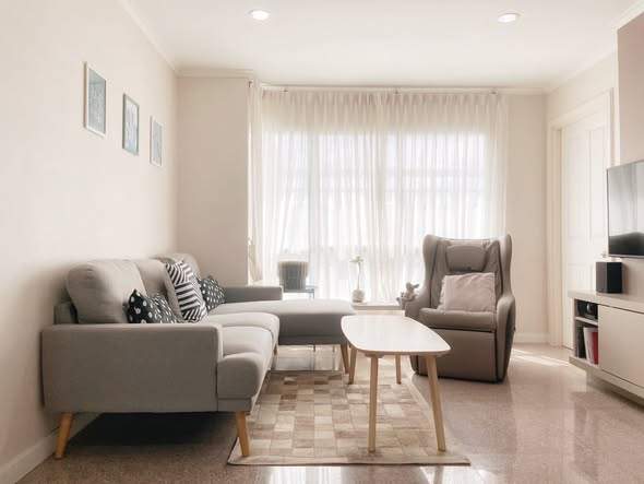 living room of Lumpini Park Riverside Rama 3