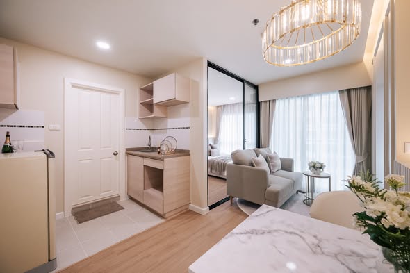 living room of Lumpini Park Riverside Rama 3