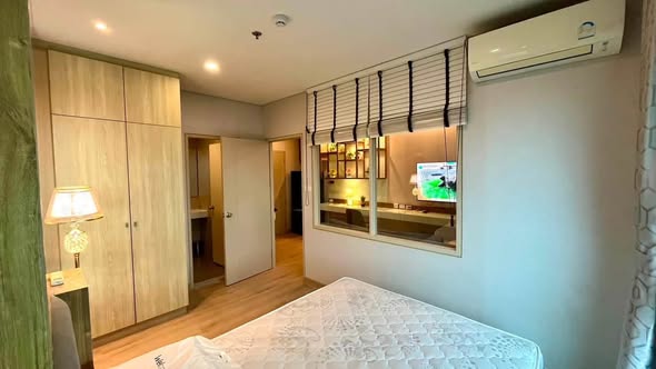 bedroom and room interior of Lumpini Park Vibhavadi-Chatuchak