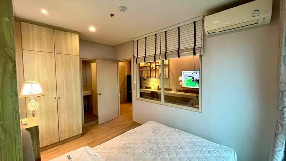 bedroom and room interior of Lumpini Park Vibhavadi-Chatuchak