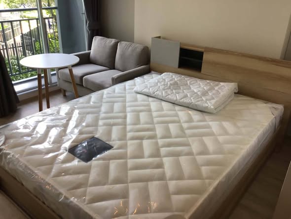 bedroom of Lumpini Place Chaengwattana-Pakkret Station