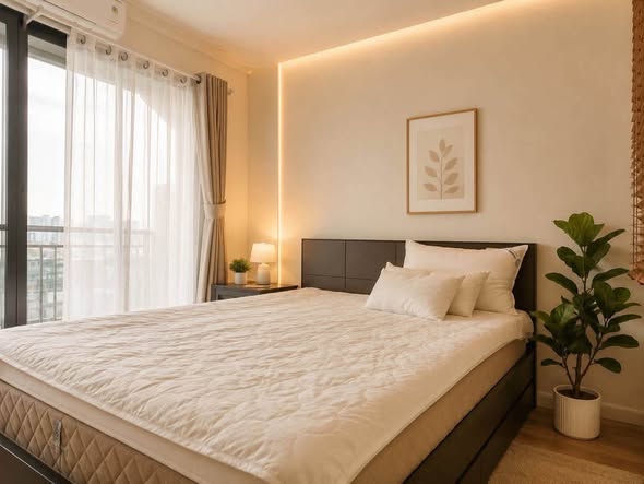bedroom of Lumpini Place Narathiwas – Chaopraya