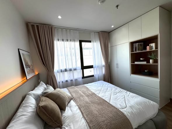 bedroom of Lumpini Place Ratchada-Tha Phra