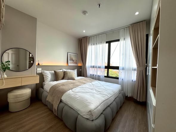bedroom of Lumpini Place Ratchada-Tha Phra