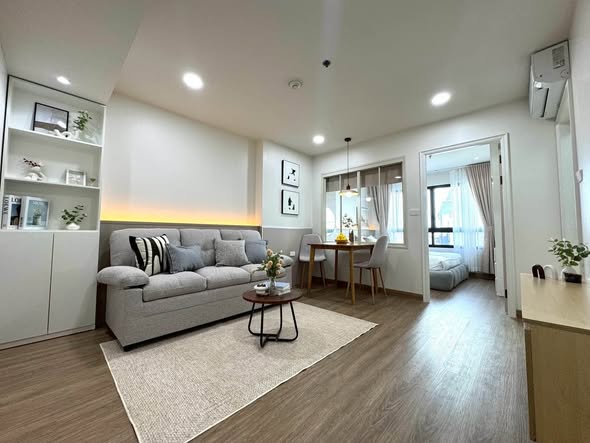 living room of Lumpini Place Ratchada-Tha Phra
