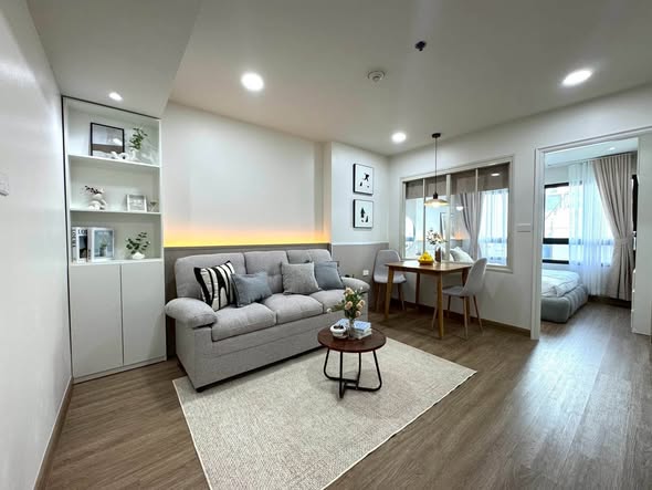 living room of Lumpini Place Ratchada-Tha Phra