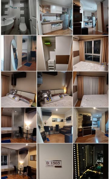 bedroom of Lumpini Place Ratchayotin