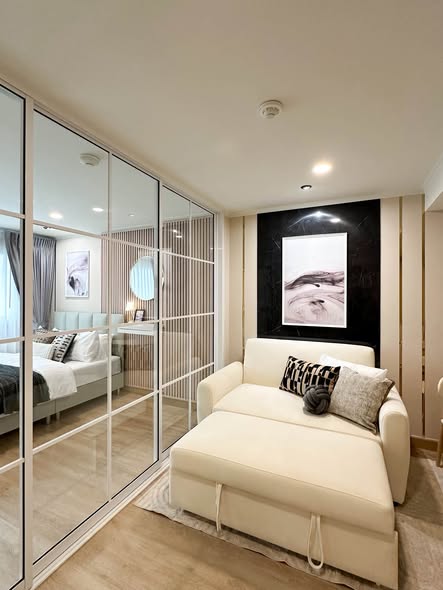 living room and bedroom and room interior of Lumpini Ville Cultural Center