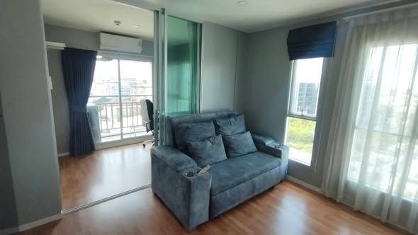 living room of Lumpini ville Sukhumvit 101/1