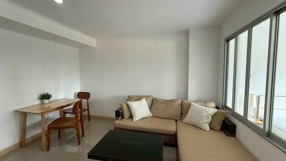 living room of Lumpini Ville Sukhumvit 77-2