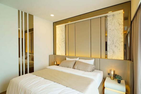 bedroom of Luxury pool villa 604