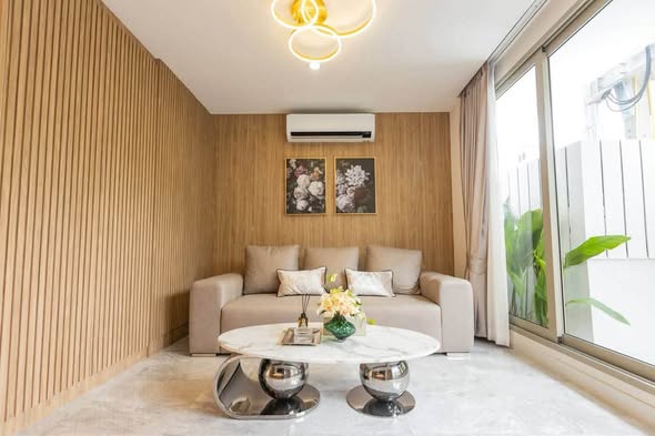 bedroom and living room of Luxury Pool Villa 99