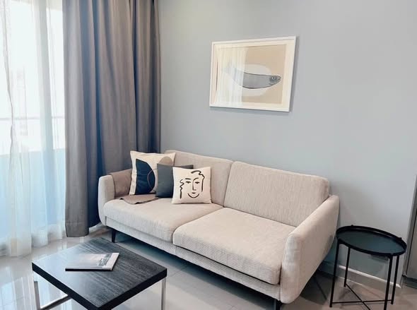 bedroom and living room of M Silom
