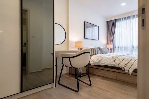 bedroom and room interior of Maestro 03 Ratchada-Rama 9