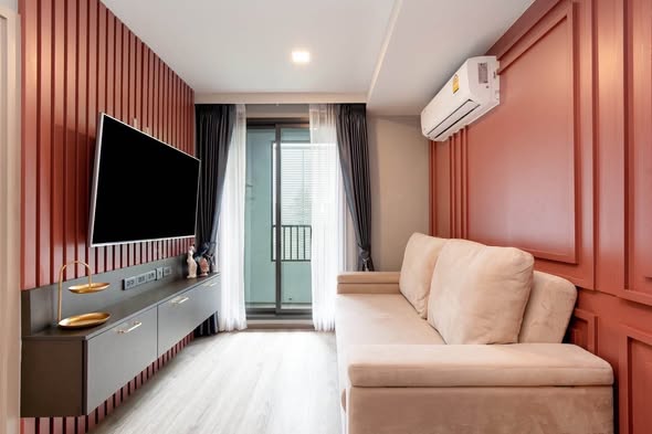 bedroom and living room of Maestro 19 Ratchada19 – Vipha