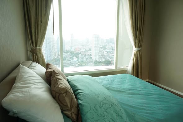 bedroom of Menam Residences Condominium