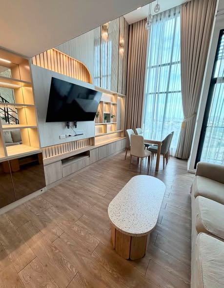 living room of Modiz Sukhumvit 50 โมดิซ สุขุมวิท 50