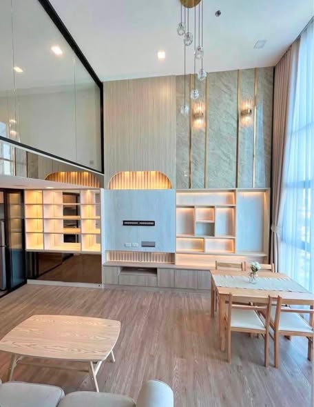 living room and room interior of Modiz Sukhumvit 50 โมดิซ สุขุมวิท 50