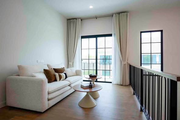 living room and room interior of Narinsiri Rama 9 – Krungthep Kreetha