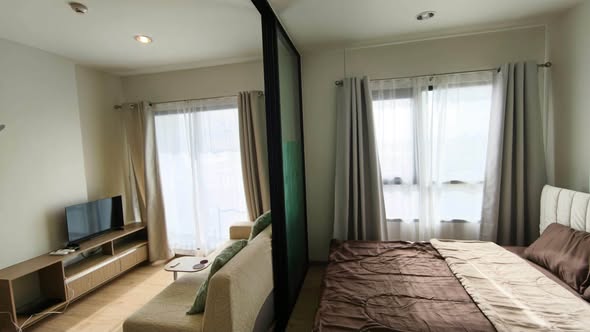 bedroom of Niche MONO Sukhumvit Bearing